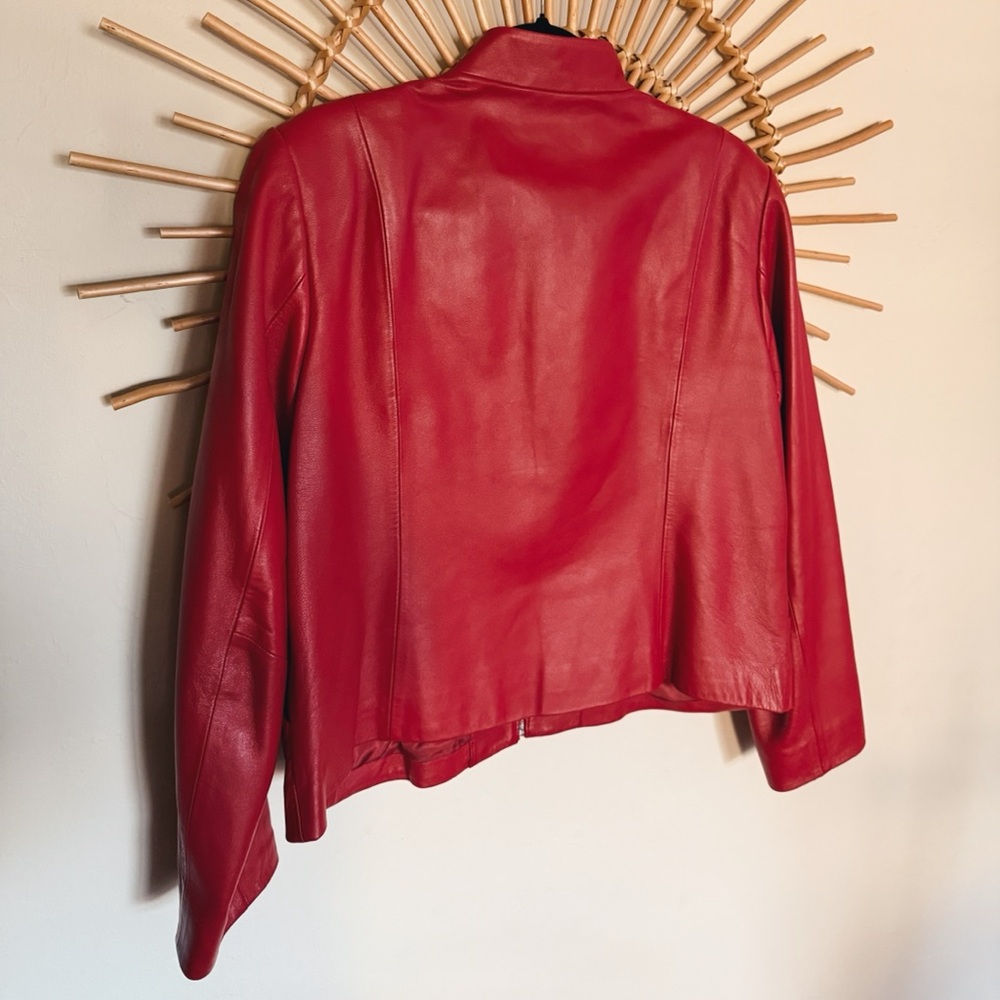 Pendleton Red Leather Women's Jacket - image 7